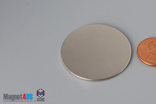 1 1/2" dia. x 1/16" N45 Neodymium Disc Magnet - photo 3