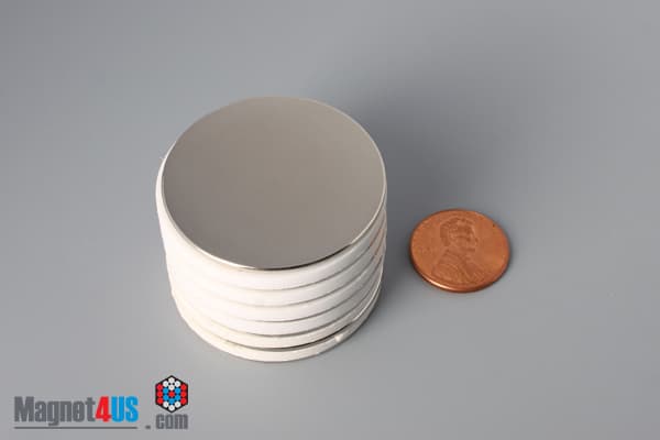 1 1/2" dia. x 1/16" N45 Neodymium Disc Magnet - photo 5