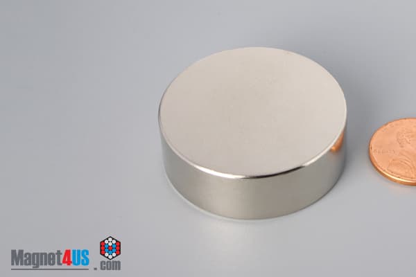 1 1/2" dia. x 1/2" N40 Neodymium Disc Magnet - photo 3