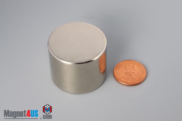 1 1/2" dia. x 1" N45 Neodymium Disc Magnet - photo 1