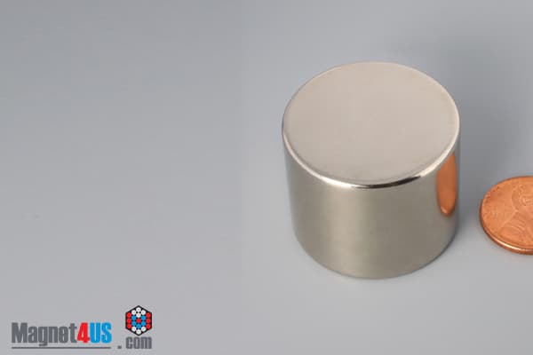 1 1/2" dia. x 1" N45 Neodymium Disc Magnet - photo 3