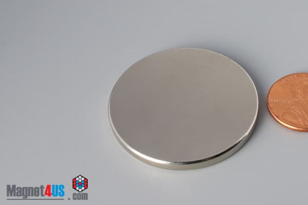 1 1/2" dia. x 1/8" N40 Neodymium Disc Magnet - photo 3