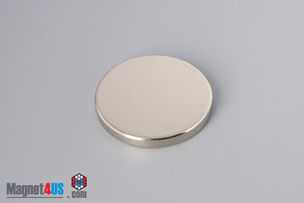 1 1/2" dia. x 3/16" N45 Neodymium Disc Magnet - photo 2