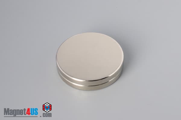 1 1/2" dia. x 3/16" N45 Neodymium Disc Magnet - photo 4