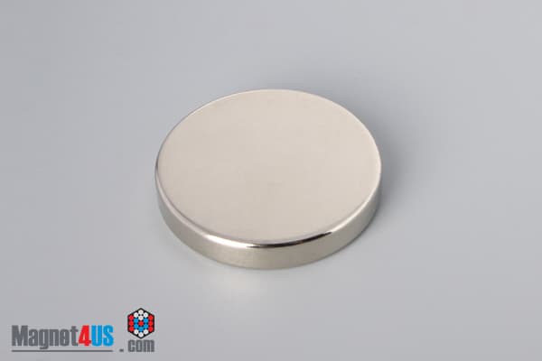 1 1/2" dia. x 1/4" N45 Neodymium Disc Magnet - photo 2