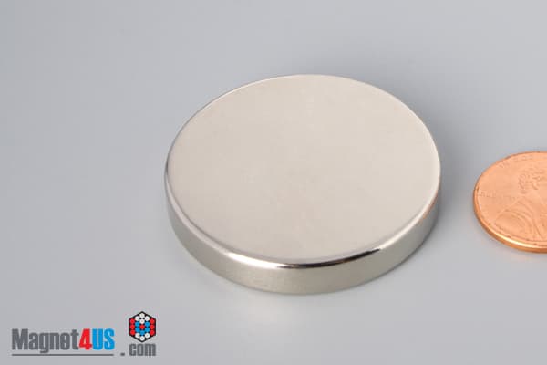 1 1/2" dia. x 1/4" N45 Neodymium Disc Magnet - photo 3