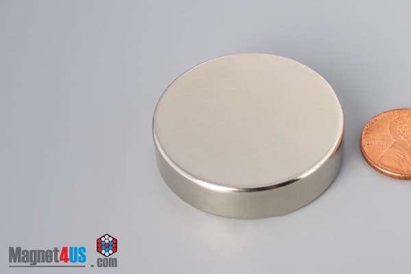 1 1/2" dia. x 3/8" N45 Neodymium Disc Magnet - photo 3