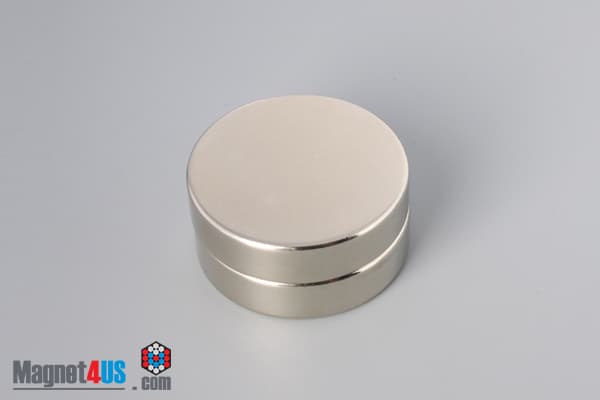 1 1/2" dia. x 3/8" N45 Neodymium Disc Magnet - photo 4