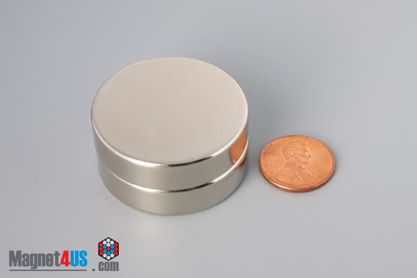 1 1/2" dia. x 3/8" N45 Neodymium Disc Magnet - photo 5