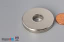 1 1/2" od x 1/2" id x 1/4" N42 Neodymium Ring Magnet - photo 3
