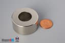 1 1/2" od x 3/4" id x 3/4" N40 Neodymium Ring Magnet - photo 1