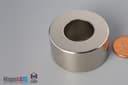 1 1/2" od x 3/4" id x 3/4" N40 Neodymium Ring Magnet - photo 3