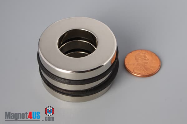 1 1/2" od x 3/4" id x 1/4" N45 Neodymium Ring Magnet - photo 5