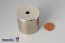 1 1/2" od x 1/8" id x 1/2" N45 Neodymium Ring Magnet - photo 1