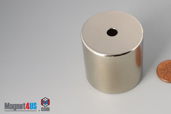 1 1/2" od x 1/8" id x 1/2" N45 Neodymium Ring Magnet - photo 3