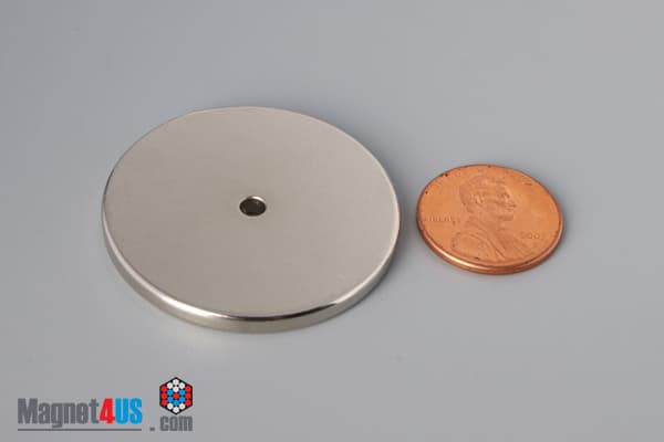1 1/2" od x 1/8" id x 1/8" N45 Neodymium Ring Magnet