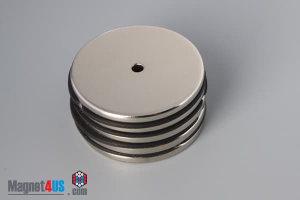 1 1/2" od x 1/8" id x 1/8" N45 Neodymium Ring Magnet - photo 4