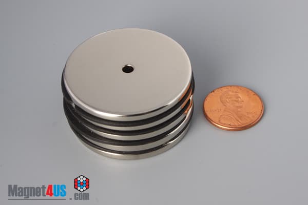 1 1/2" od x 1/8" id x 1/8" N45 Neodymium Ring Magnet - photo 5