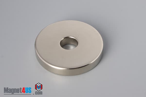 1 1/2" od x 3/8" id x 1/4" N45 Neodymium Ring Magnet - photo 2