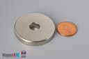 1 1/2" od x 3/8" id x 1/4" N45 Neodymium Ring Magnet - photo 1