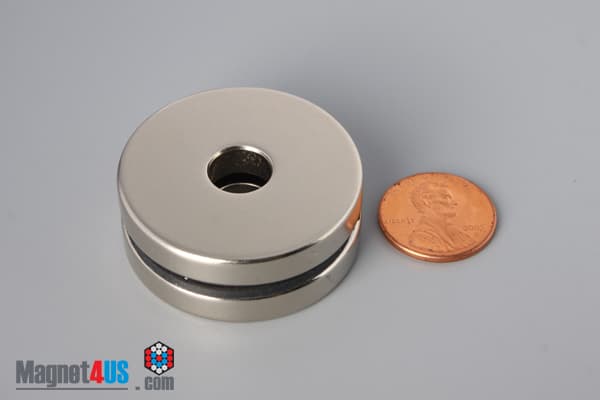 1 1/2" od x 3/8" id x 1/4" N45 Neodymium Ring Magnet - photo 5