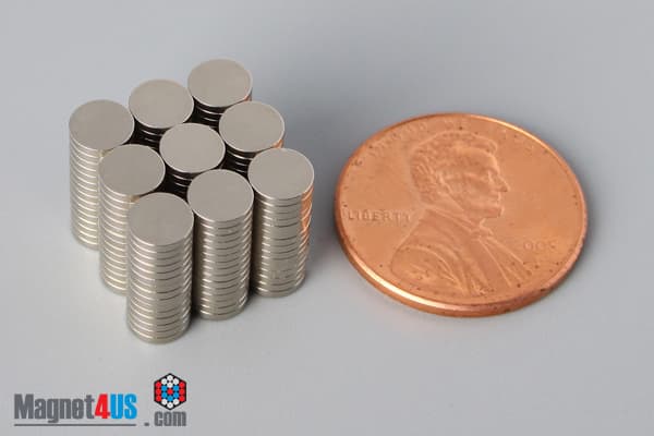 3/16" dia. x 1/32" N40 Neodymium Disc Magnet - photo 5