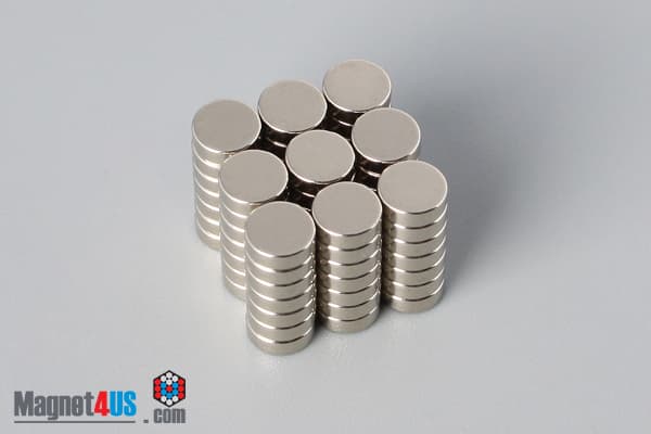 3/16" dia. x 1/16" N45 Neodymium Disc Magnet - photo 4