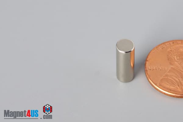 3/16" dia. x 1/2" N40 Neodymium Cylinder Magnet - photo 3