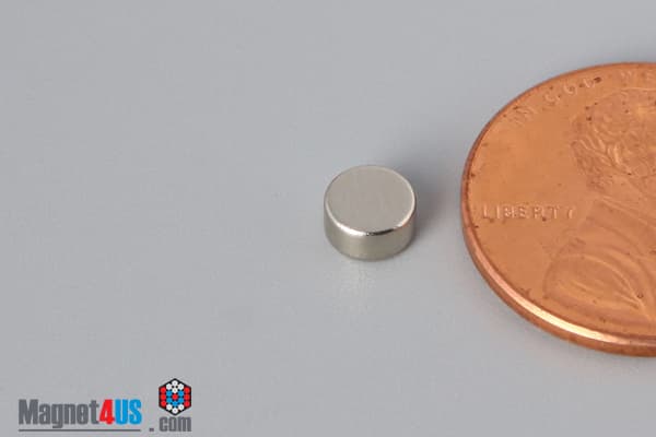 3/16" dia. x 3/32" N45 Neodymium Disc Magnet - photo 3