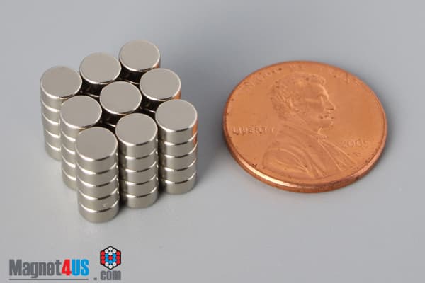 3/16" dia. x 3/32" N45 Neodymium Disc Magnet - photo 5