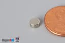 3/16" dia. x 1/10" N45 Neodymium Disc Magnet - photo 3