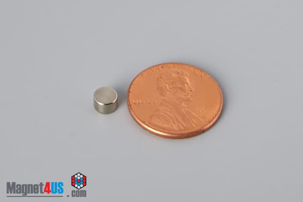 3/16" dia. x 1/8" N40 Neodymium Disc Magnet - photo 1