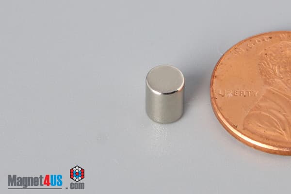 3/16" dia. x 2/10" N40 Neodymium Cylinder Magnet - photo 3