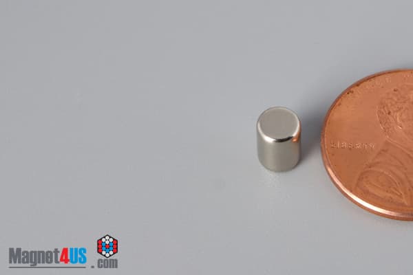 3/16" dia. x 1/4" N52 Neodymium Cylinder Magnet - photo 3