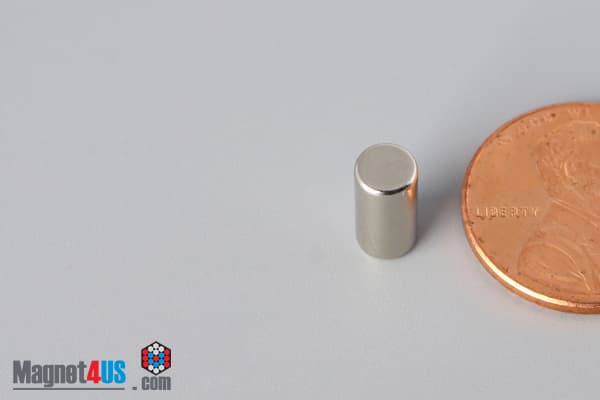 3/16" dia. x 3/8" N52 Neodymium Cylinder Magnet - photo 3
