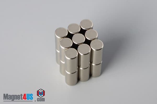 3/16" dia. x 3/8" N52 Neodymium Cylinder Magnet - photo 4