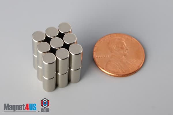 3/16" dia. x 3/8" N52 Neodymium Cylinder Magnet - photo 5