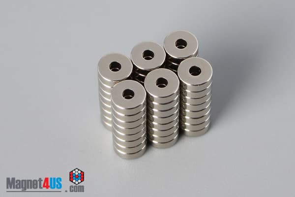 3/16" od x 1/16" id x 1/16" N45 Neodymium Ring Magnet - photo 4