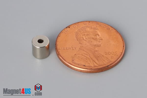 3/16" od x 1/16" id x 3/16" N40 Neodymium Ring Magnet - photo 1