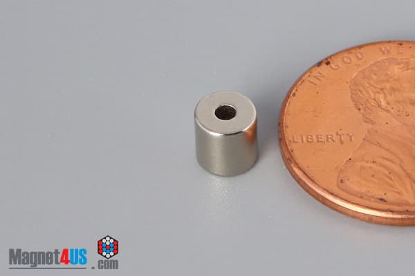 3/16" od x 1/16" id x 3/16" N40 Neodymium Ring Magnet - photo 3