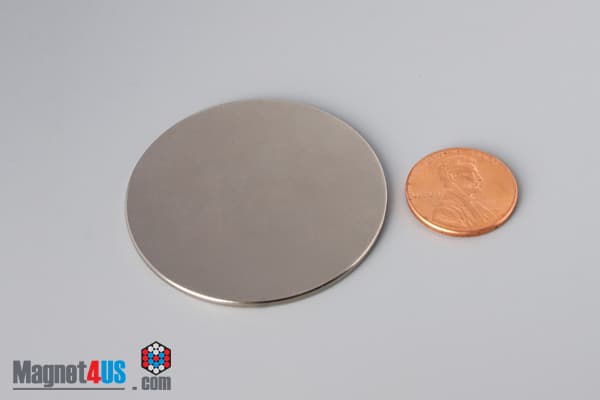 1 3/4" dia. x 1/16" N45 Neodymium Disc Magnet