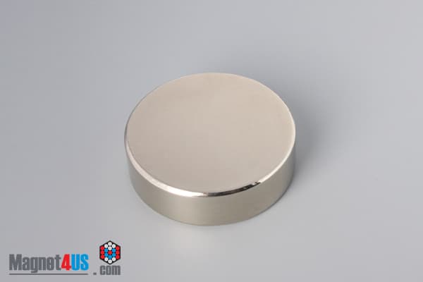 1 3/4" dia. x 1/2" N45 Neodymium Disc Magnet - photo 2