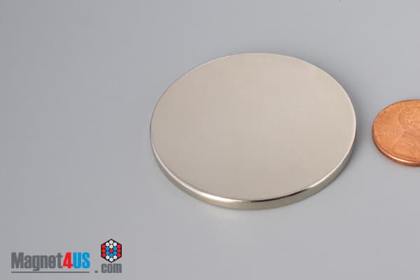 1 3/4" dia. x 1/8" N45 Neodymium Disc Magnet - photo 3
