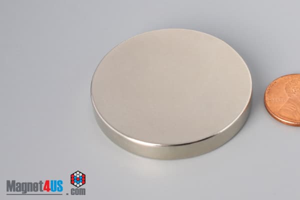 1 3/4" dia. x 1/4" N45 Neodymium Disc Magnet - photo 3