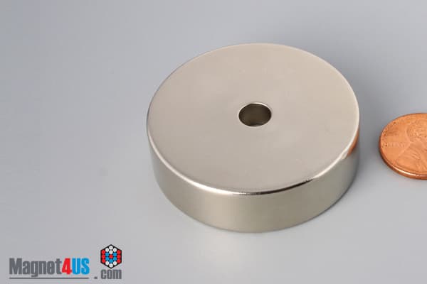 1 3/4" od x 1/4" id x 1/2" N45 Neodymium Ring Magnet - photo 3