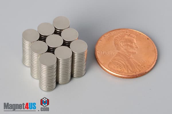 2/10" dia. x 1/32" N52 Neodymium Disc Magnet - photo 5