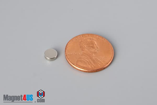 2/10" dia. x 1/16" N45 Neodymium Disc Magnet - photo 1
