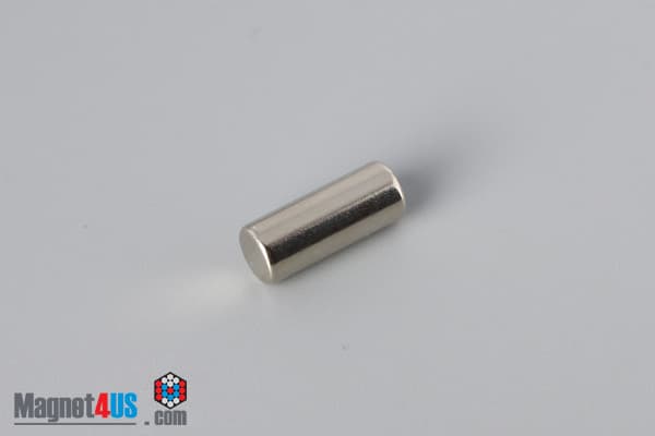 2/10" dia. x 1/2" N45 Neodymium Cylinder Magnet - photo 2