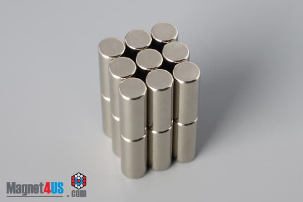 2/10" dia. x 1/2" N45 Neodymium Cylinder Magnet - photo 4