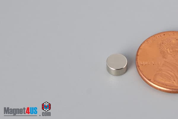 2/10" dia. x 1/10" N45 Neodymium Disc Magnet - photo 3